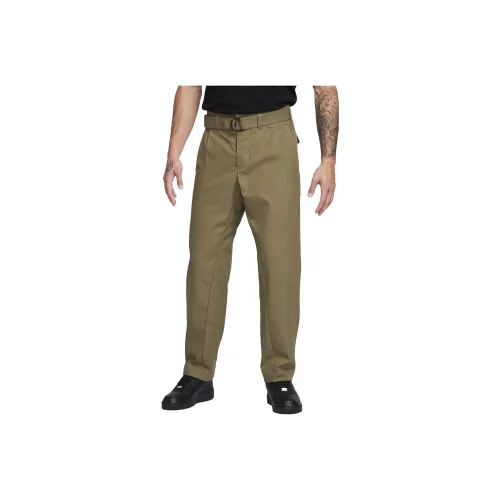 Nike Medium Olive Green Men's Casual Pants Nike Средне-оливковые зеленые мужские повседневные брюки
