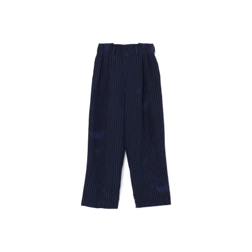 Yohji Yamamoto Морской синий Мужской костюм Брюки