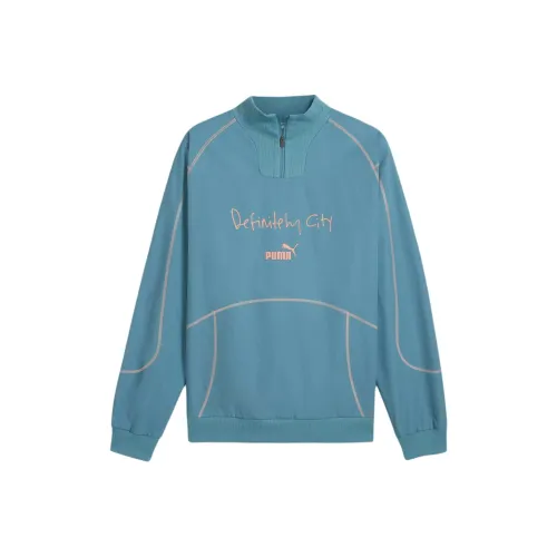 PUMA Manchester CityFtblstatement FW24 Куртка Мужская Темно-синий POPPY Розовый