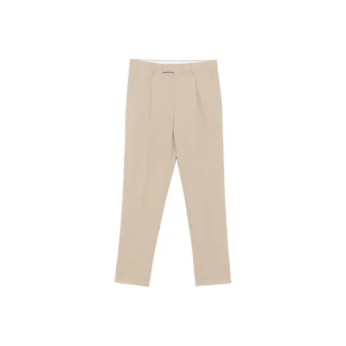 Ermenegildo Zegna Хаки-бежевые Мужские костюмные брюки