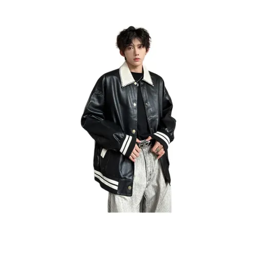 RKVC Кожа Куртка Унисекс Черный