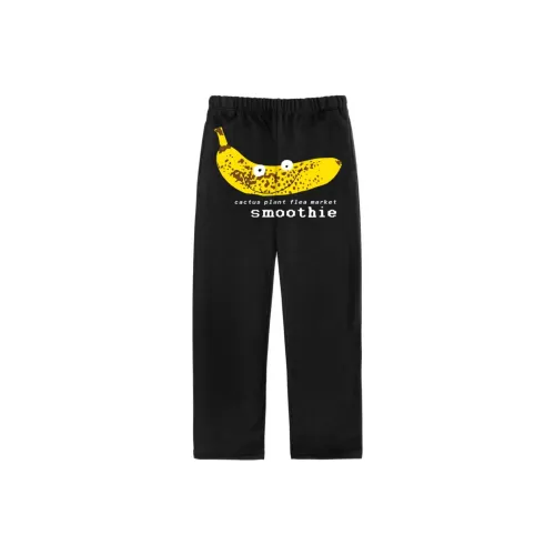 Cactus Plant Flea Market CPFM Collaboration X Erewhon Co Брендированная SERIES Черные Унисекс Повседневные брюки