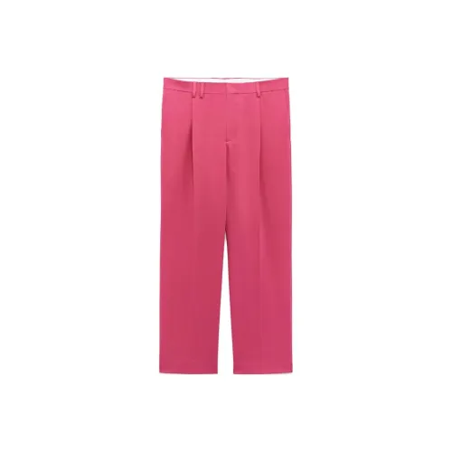ZARA x Barbie Co Бренд Темно-фиолетовые Красные Мужские Брюки для костюма
