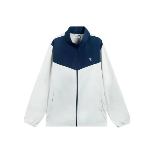 QIAODAN Тренчкот Мужской Дымчатый Белый Нова Синий