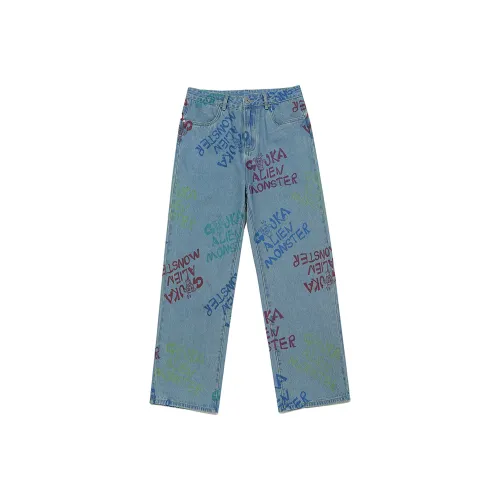 Guuka Темно-синий Мужские Джинсы