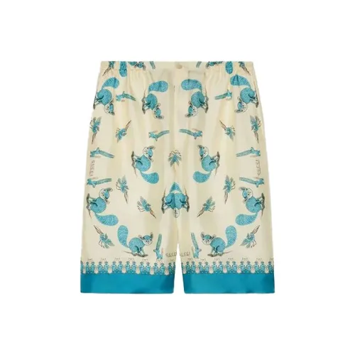 GUCCI x Freya Hartas Шорты Мужские Синие