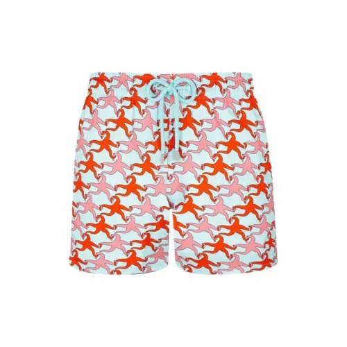 VILEBREQUIN Мужской Moorise VALENTINE Звезды Mayo Повседневные шорты Мужской Красный