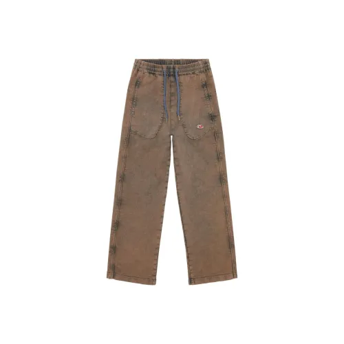 DIESEL Коричневые Унисекс Повседневные Брюки