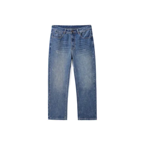 HUNZHI Джинсовый синий Унисекс Джинсы