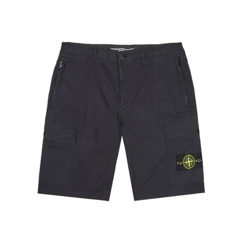 Stone Island Темно-синие мужские повседневные шорты