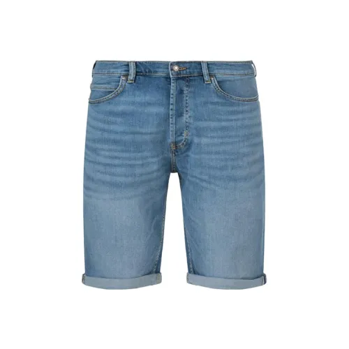 Hugo Boss Blue Men's Denim Shorts Hugo Boss Синие Мужские Джинсовые Шорты