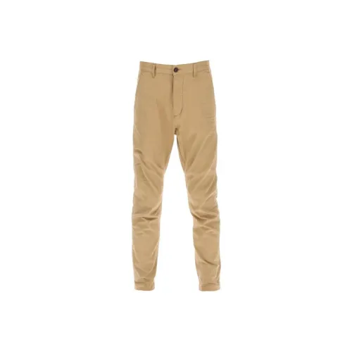 DSQUARED 2 Brown Men's Casual Pants DSQUARED 2 Коричневые Мужские Повседневные Штаны