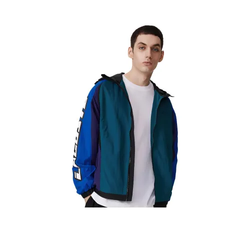 Куртка LACOSTE Collaboration Мужская Зеленая Синяя Фиолетовая Черная Многоцветная