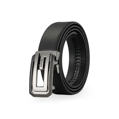 FORTEI Ремни из коровьей кожи Мужские Матовый черный 3,5 см