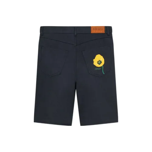 KENZO Nigo Drop4 POPPY Flower Blue Men's Casual Shorts