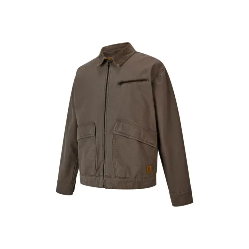 Timberland Хлопковый пуховик Мужской Коричневый