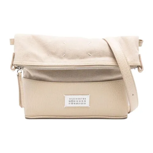Maison Margiela 5AC Хлопок Плечевая сумка Маленькая Мужская Бежевая