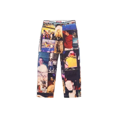 Supreme Многоцветные Унисекс Повседневные Брюки