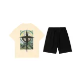 Комплект одежды (Хаки топ + Черные штаны)