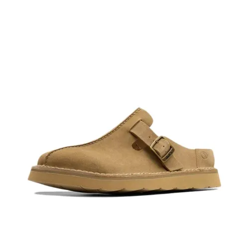 Clarks Устойчивые к истиранию Домашние тапочки Мужские Коричневые