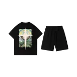 Комплект (Черный топ + Черные штаны)