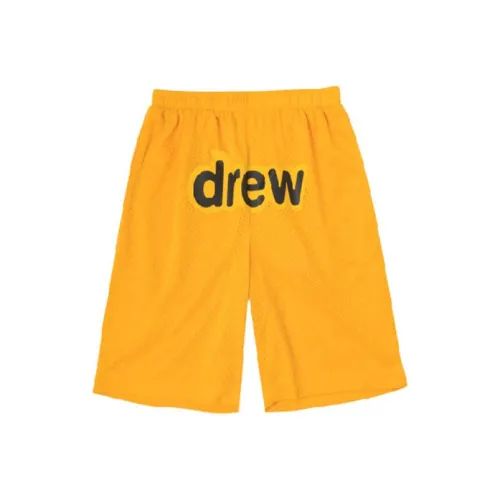 Drew House Letter Logo Series Желтые Унисекс Повседневные шорты