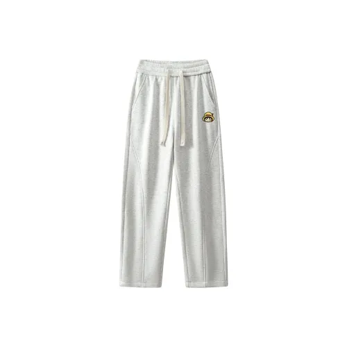 ONE PIECE Students Straight Fit Casual Pants Men's Solid Color Basic