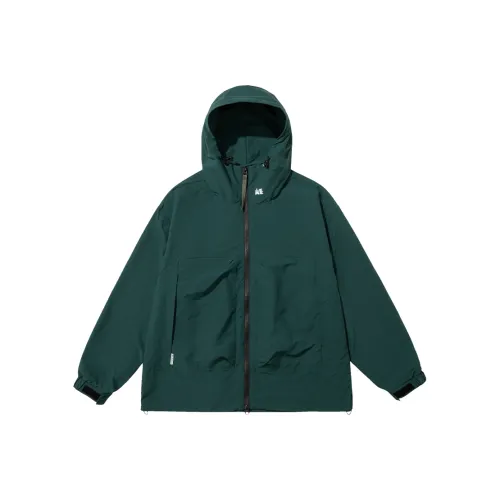 SET FUNS Куртки Пальто Унисекс Темно-озерный зеленый