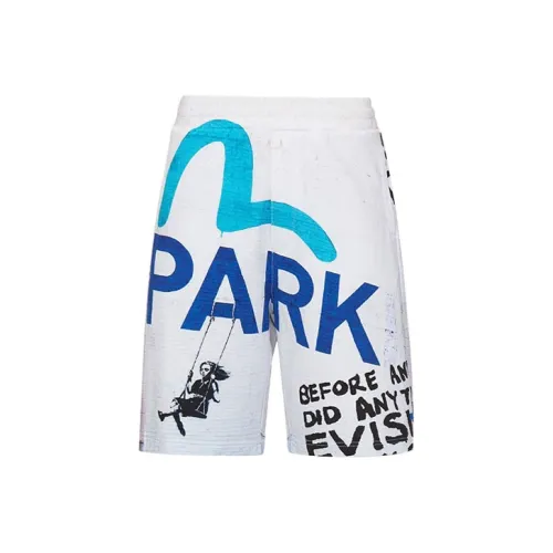 EVISU Белые Мужские Повседневные Шорты