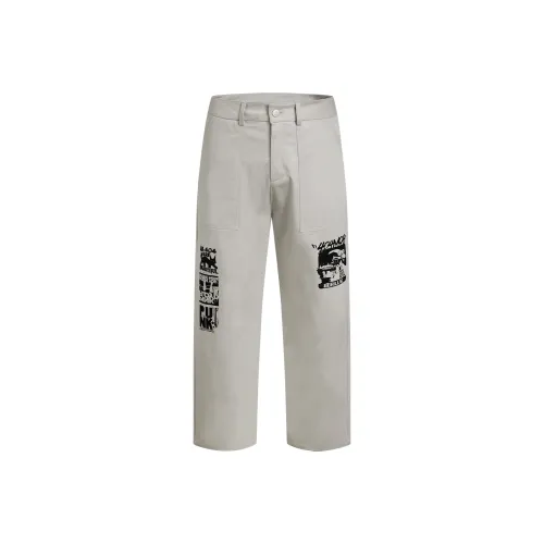 404MOB GANG Повседневные брюки Унисекс Экрю