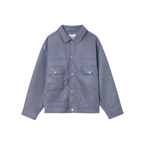 Куртки и пальто Karl Lagerfeld Мужской Серый Фиолетовый