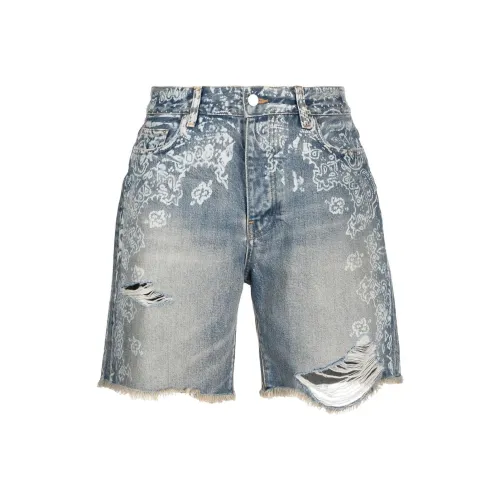 AMIRI Светло-синие мужские джинсовые шорты
