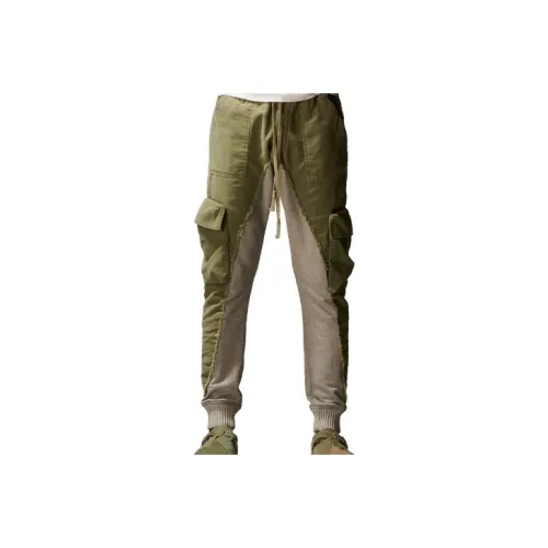 GREG LAUREN Army Green/Gray Мужские Повседневные Штаны