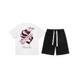 Комплект (белый топ+черные брюки)