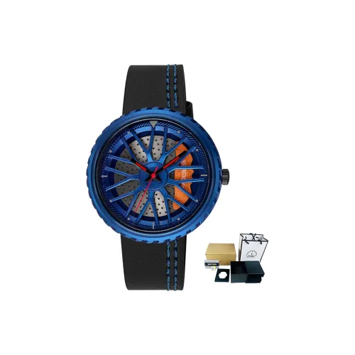 Sanda Wheel Collection Кварцевый механизм Естественная кожа Ремешок Часы Мужские Часы С циферблатом Skeleton