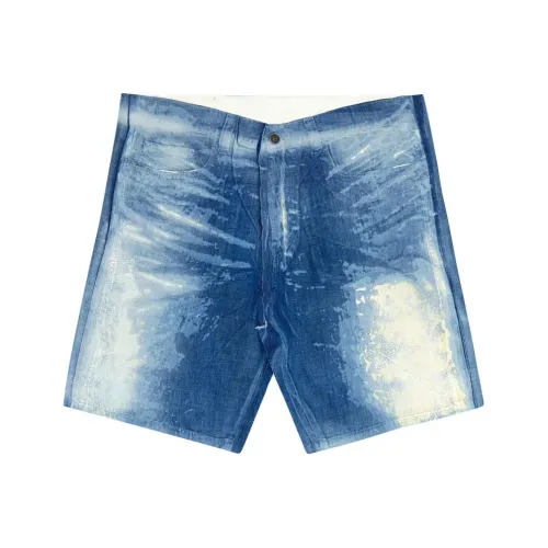 DIESEL SS24 Джинсовые шорты Мужские Средне-синие