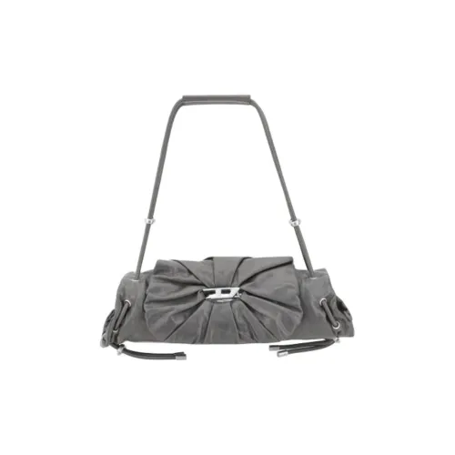 DIESEL Сумка через плечо из коровьей кожи маленькая женская серая