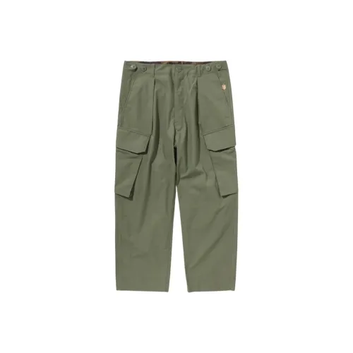 A BATHING APE Карго Брюки Унисекс Зеленый