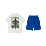 Комплект одежды (Белый топ + Синие штаны)