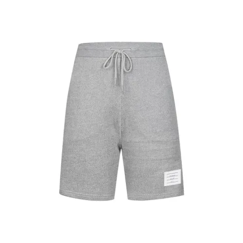 THOM BROWNE Серые Мужские Повседневные Шорты