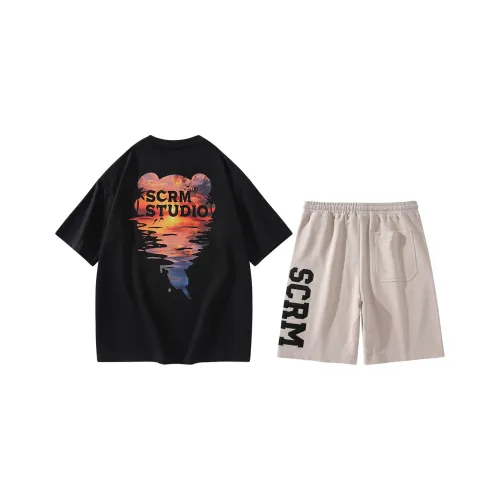 SCRM Прямой крой Комплект Летний Унисекс