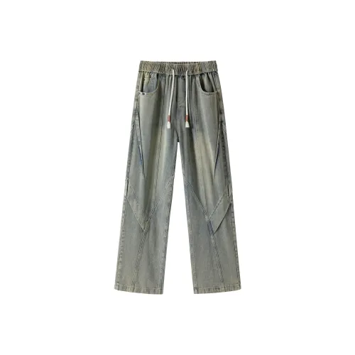 POLAR BEAR Джинсы Унисекс Выстиранный Синий