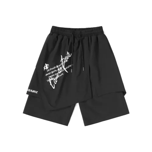 GENANX Loose Fit Shorts Unisex Black