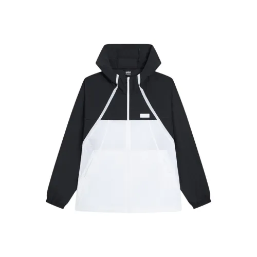 XTEP Sports Life Collection Тренчкот Мужской Глубокий Черный Жемчужный Белый