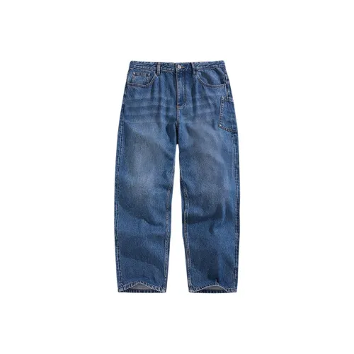 PEACEBIRD MEN Джинсы Мужские Средний Синий Деним