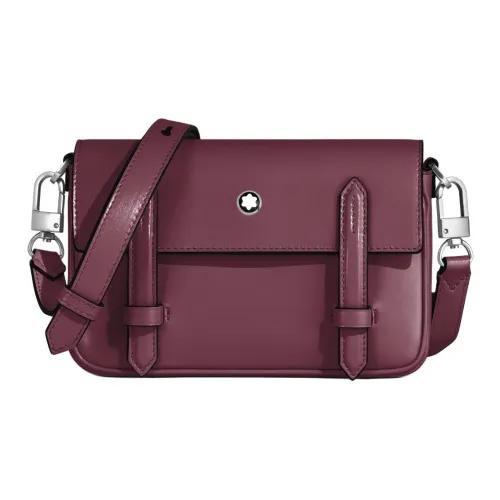 MONTBLANC Meisterstuck Корова Кожа Плечевая Сумка Мини Женский Бордовый Красный