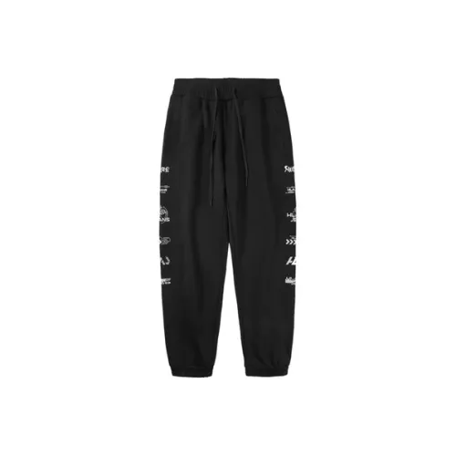 HLA JEANS Черный узор 09 Мужские Повседневные Штаны
