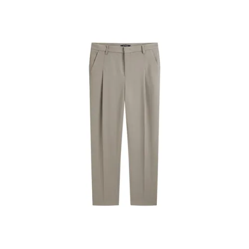 PEACEBIRD MEN CAMEL 1 Прямой крой Мужские костюмные брюки