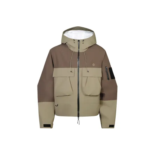 GUUKA TECH Тренчкот Унисекс Коричневый