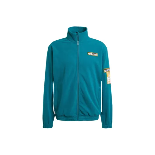 Adidas Originals ADIBREAKTRACK Топ Флис Куртки Пальто Мужской Традиционный Циановый